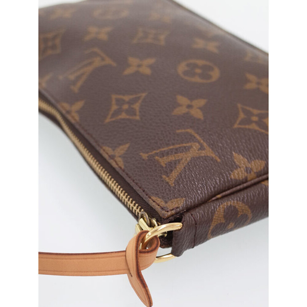 Louis Vuitton Monogram Leather Brown Pochette Accessoires Bag Shoulder Strap - Picture 6 of 9